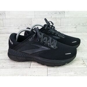 Women's Brooks Triple Black Adrenaline GTS 22 Running Shoes Sneakers Size 8